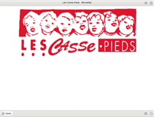 Tablet Screenshot of lescassepieds.be